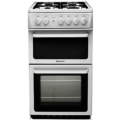 Hotpoint HAG51P Gas Cooker, White